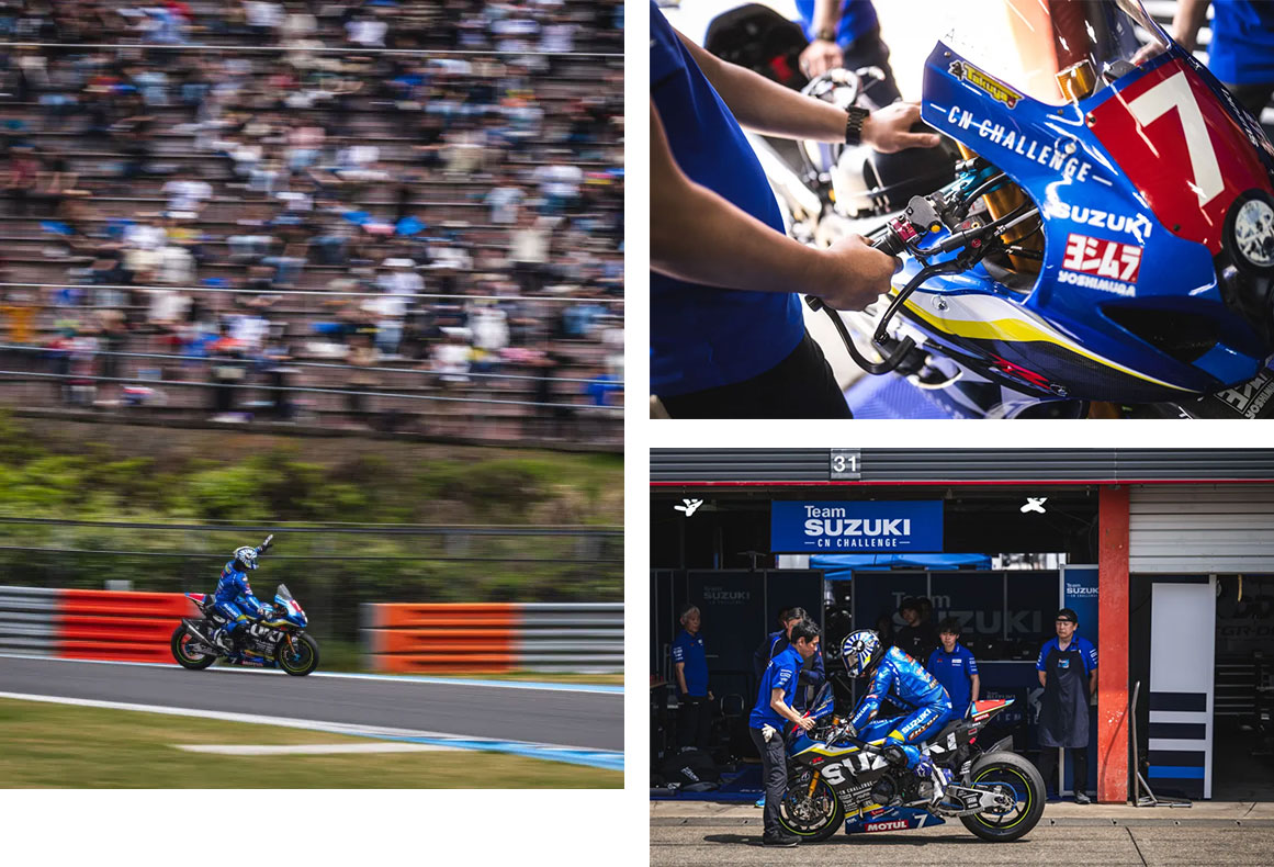 Team SUZUKI CN CHALLENGE 车队在日本茂木MFJ全日本公路摩托车锦标赛中获得第六名